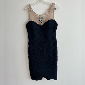 Adrianna Papell Embellished Mini Dress